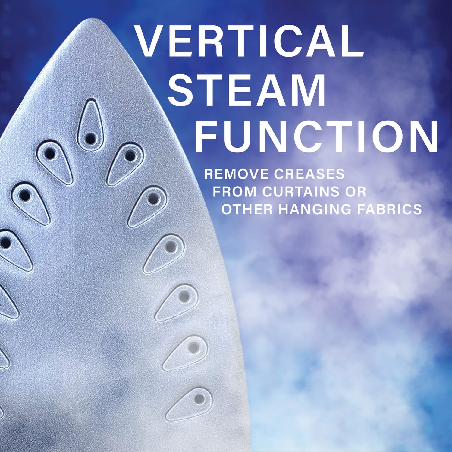 Brentwood Nonstick Steam Iron, Silver