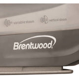 Brentwood Nonstick Steam Iron, Red