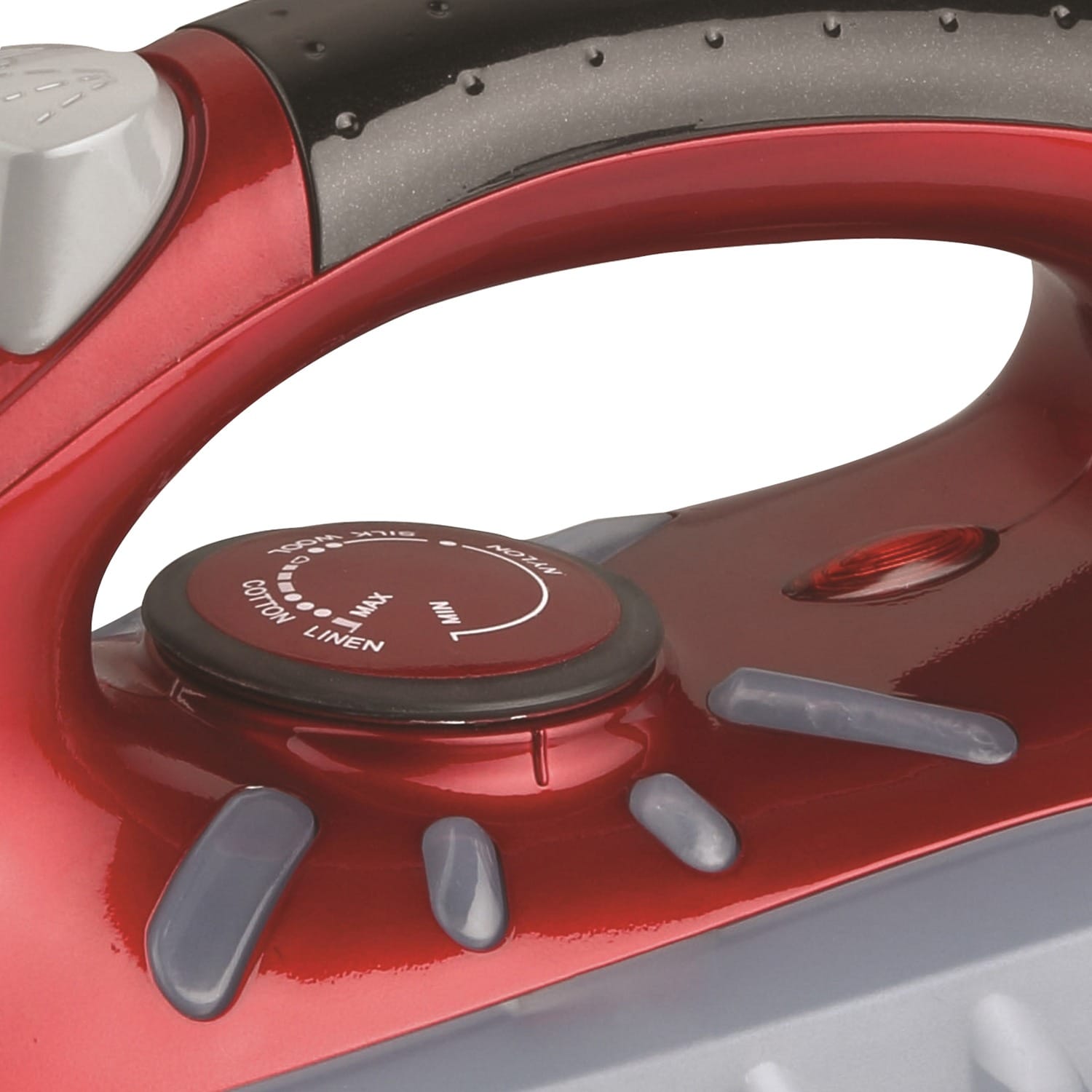 Brentwood Full-Size Nonstick Steam Iron, Red