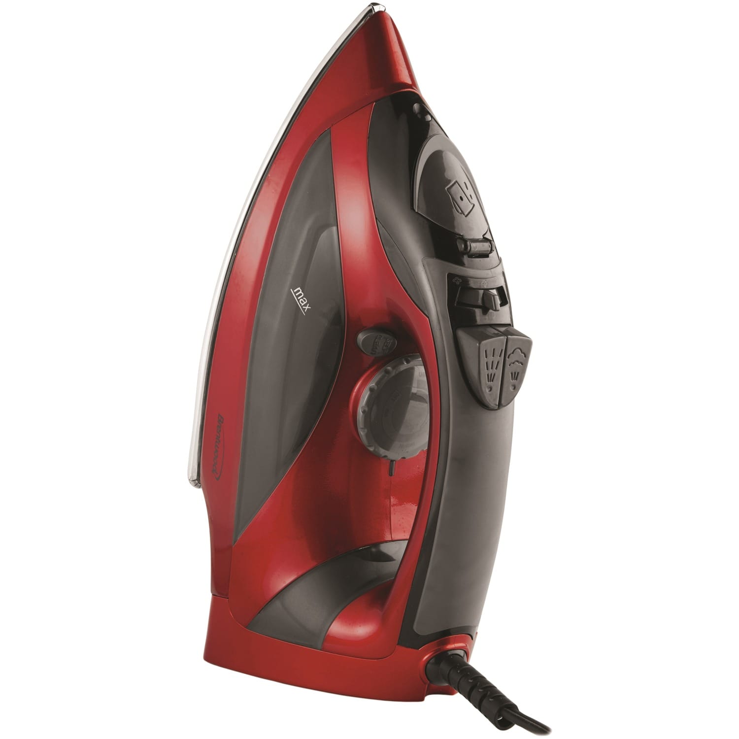 Brentwood Steam Iron with Auto Shutoff, Red