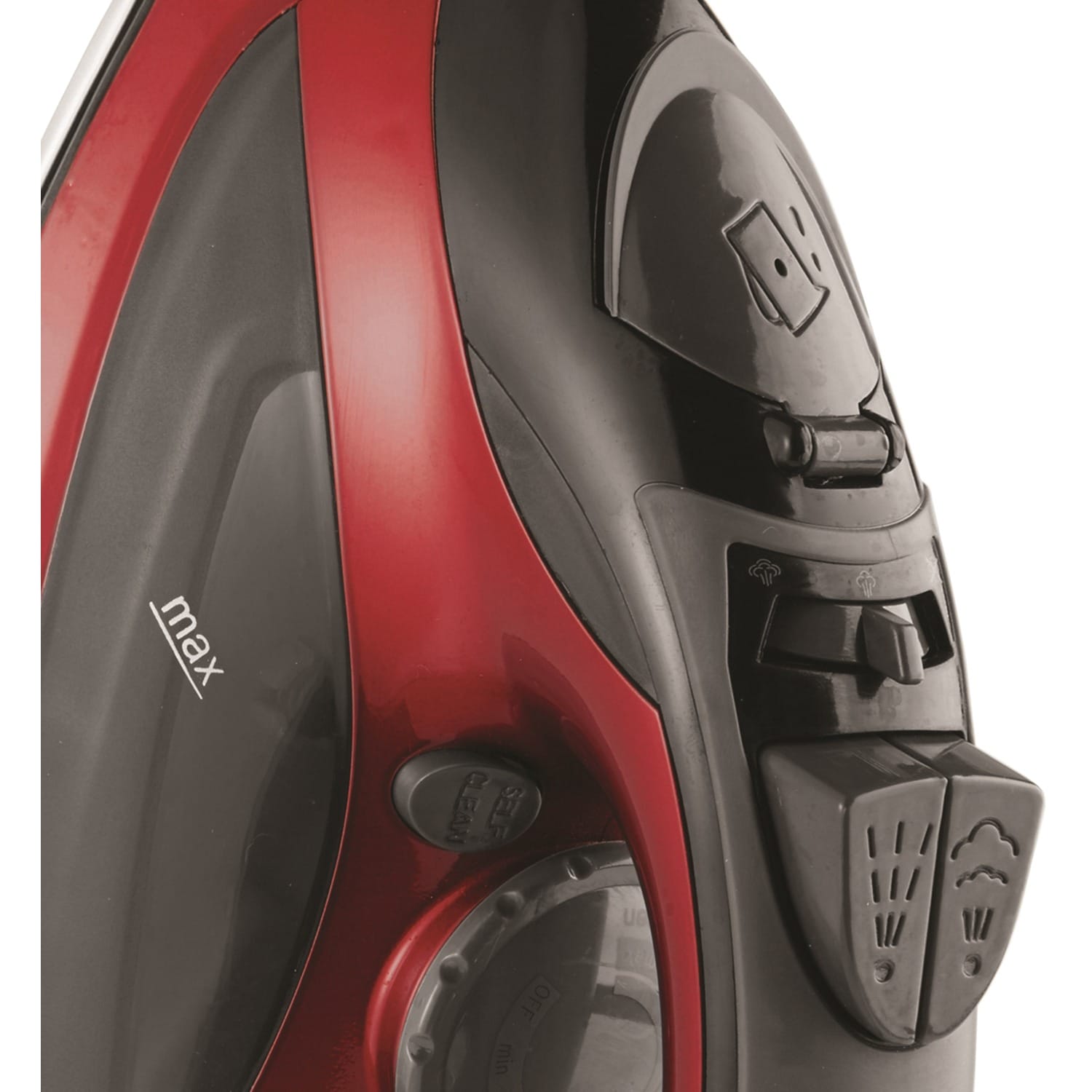 Brentwood Steam Iron with Auto Shutoff, Red