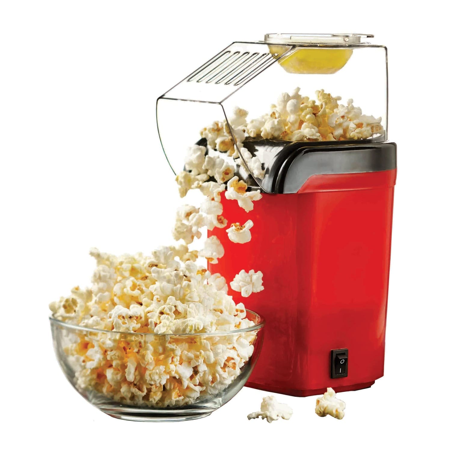 Brentwood Just For Fun 8-Cup Hot Air Popcorn Maker, Red