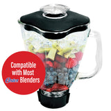 Brentwood 60-Oz. Blender Glass Jar Replacement 6-Piece Set for Oster Blender P-OST723