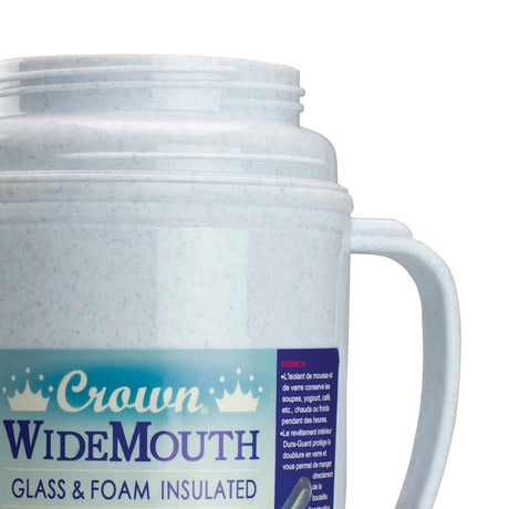 Brentwood Glass and Foam Vacuum-Insulated 40-oz. Wide-Mouth Food Bottle with Screw-on Bowl