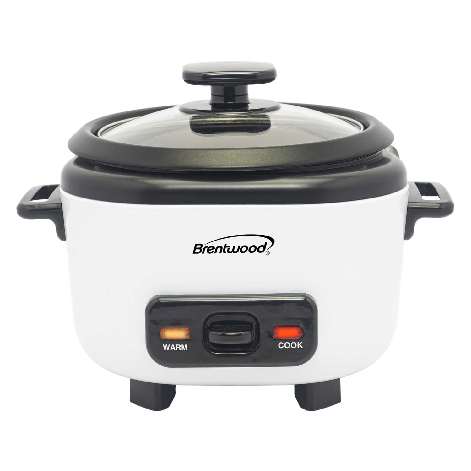 Brentwood 3-Cups Uncooked/6-Cups Cooked Electric Rice Cooker with Measuring Cup and Spatula, White