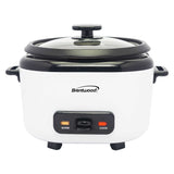Brentwood 5-Cups Uncooked/10-Cups Cooked Electric Rice Cooker with Measuring Cup and Spatula, White