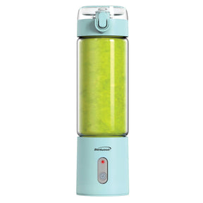 Brentwood 50-Watt 17-Oz. Portable Battery-Operated USB-Chargeable Glass Blender, Blue