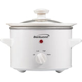 Brentwood 1.5-Qt. 120-Watt Slow Cooker, White