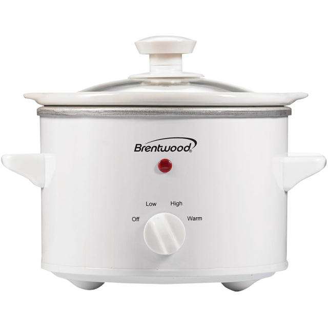 Brentwood 1.5-Qt. 120-Watt Slow Cooker, White