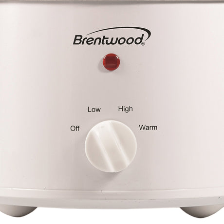 Brentwood 1.5-Qt. 120-Watt Slow Cooker, White