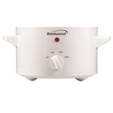 Brentwood 1.5-Qt. 120-Watt Slow Cooker, White