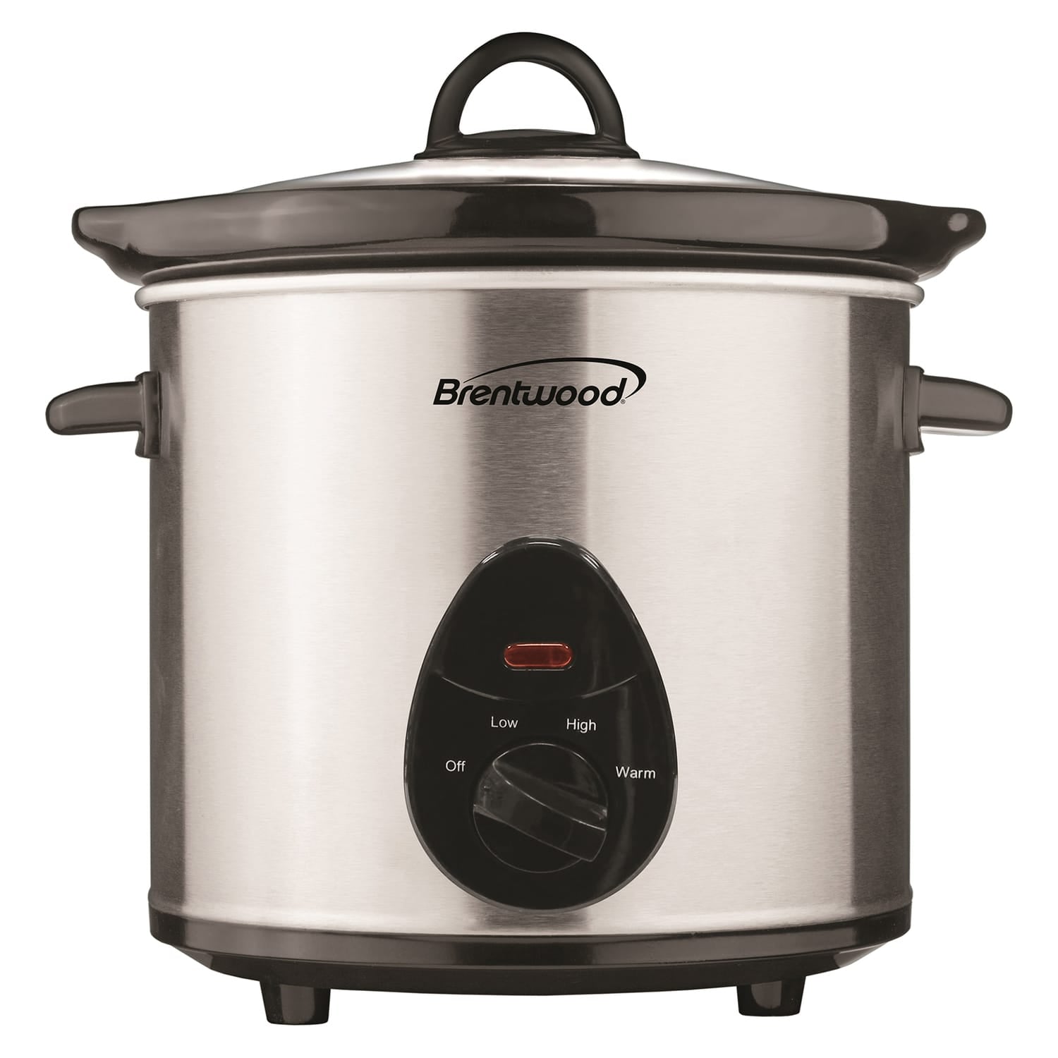Brentwood 3-Qt. 170-Watt Slow Cooker, Stainless Steel