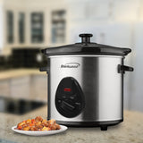 Brentwood 3-Qt. 170-Watt Slow Cooker, Stainless Steel