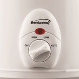 Brentwood 3-Qt. 170-Watt Slow Cooker, White