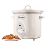 Brentwood 3-Qt. 170-Watt Slow Cooker, White