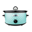 Brentwood 3.5-Quart Diamond-Pattern Slow Cooker, Blue