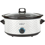 Brentwood Select 7-Qt. Slow Cooker, Pearl White