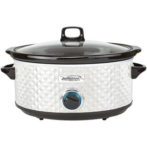 Brentwood Select 7-Qt. Slow Cooker, Pearl White