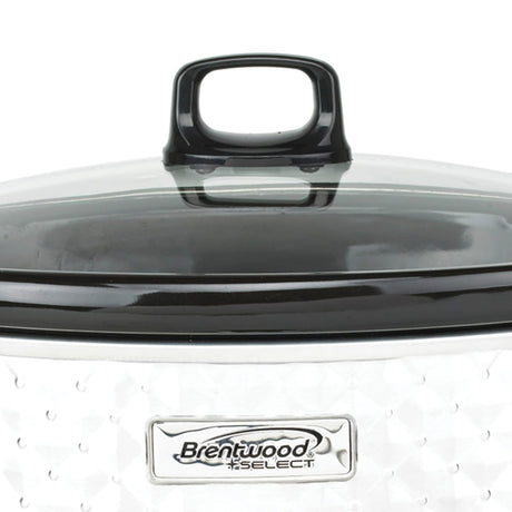Brentwood Select 7-Qt. Slow Cooker, Pearl White