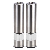 Brentwood Electric Blue LED Stainless Steel Salt and Pepper Adjustable Ceramic Grinders