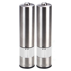 Brentwood Electric Blue LED Stainless Steel Salt and Pepper Adjustable Ceramic Grinders