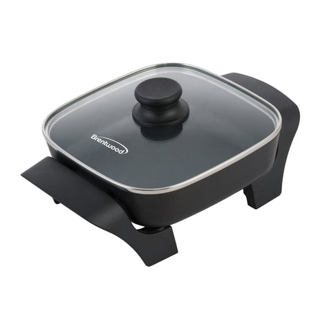 Brentwood 8-Inch Nonstick Electric Skillet with Glass Lid