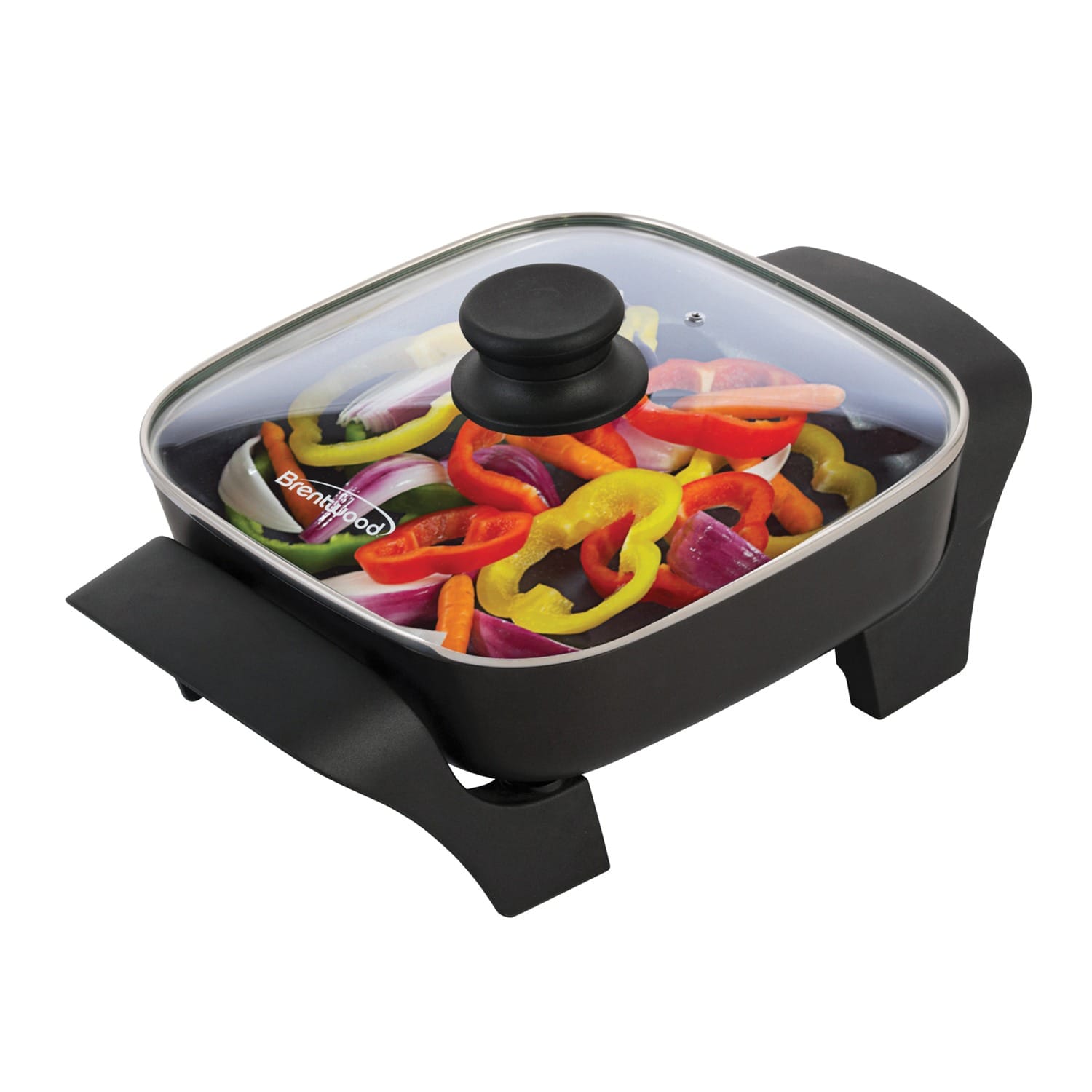 Brentwood 8-Inch Nonstick Electric Skillet with Glass Lid