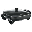 Brentwood 12-In. 1300-Watt Nonstick Electric Skillet with Glass Lid