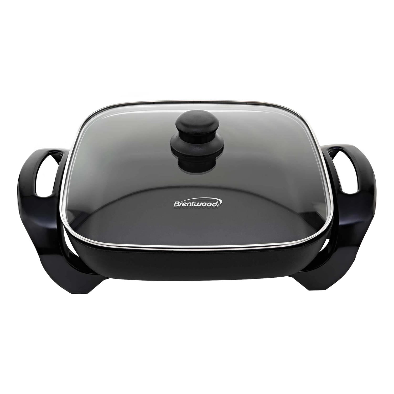 Brentwood 12-In. 1300-Watt Nonstick Electric Skillet with Glass Lid