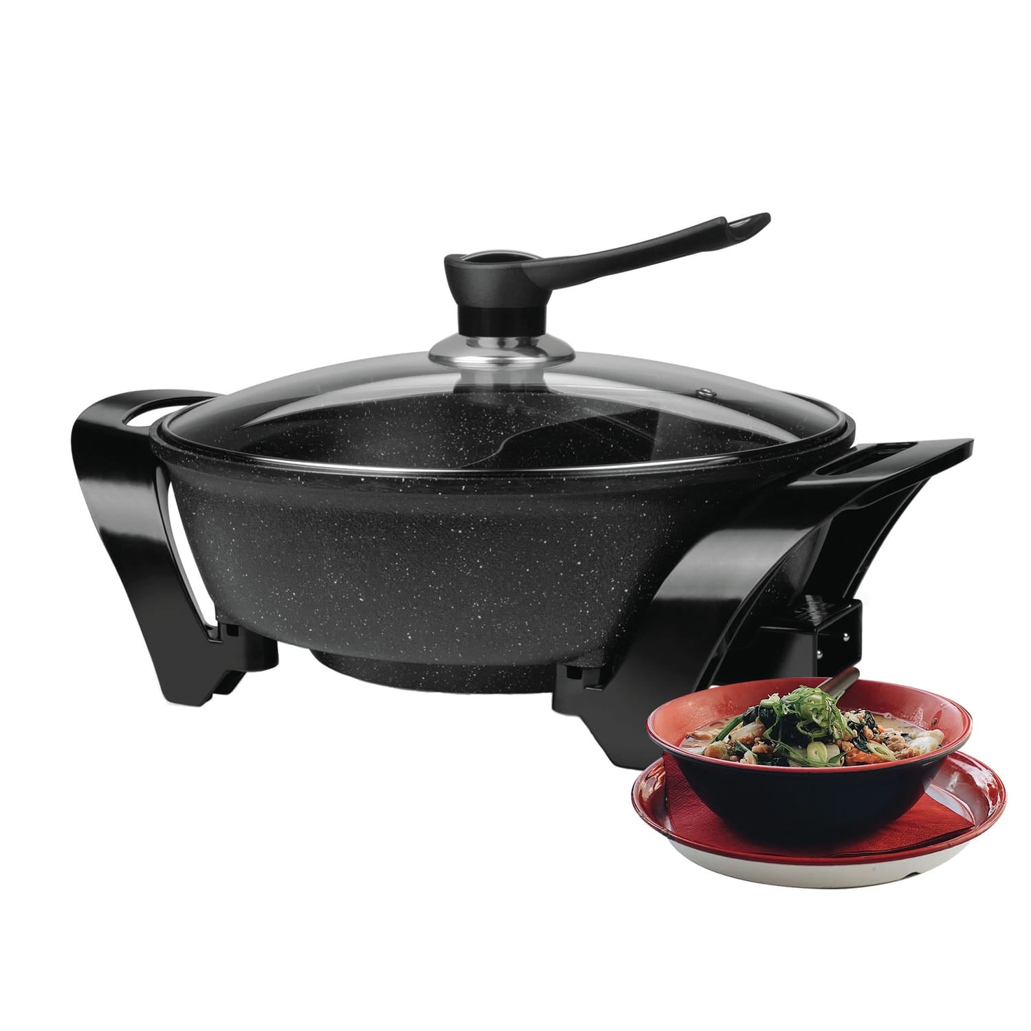 Brentwood 1600-Watt Electric Non-Stick Shabu Shabu Hot Pot