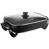 Brentwood 16-In. 1400-Watt Nonstick Electric Skillet with Glass Lid