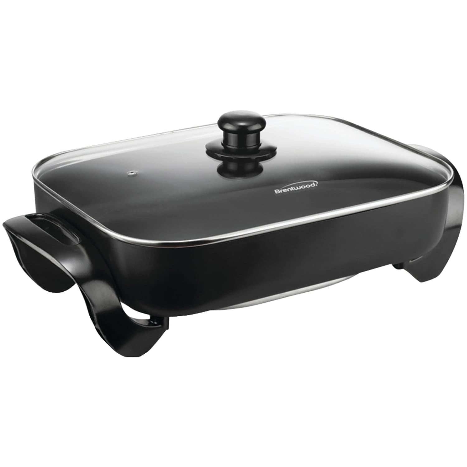 Brentwood 16-In. 1400-Watt Nonstick Electric Skillet with Glass Lid