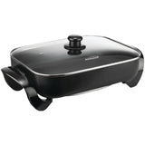 Brentwood 16-In. 1400-Watt Nonstick Electric Skillet with Glass Lid