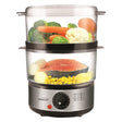 Brentwood 400-Watt 5-Qt. 2-Tier Electric Food Steamer with Steam Trays and Lid