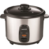 Brentwood 5-Cups Uncooked/10-Cups Cooked Electric Rice Cooker, Stainless Steel