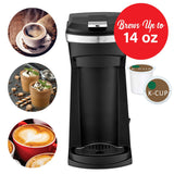 Brentwood 800-Watt Single-Serve Coffee Maker with Reusable Filter Basket for K-Cup Pods and Ground Coffee