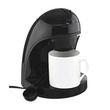 Brentwood Single-Serve Drip Coffee Maker with Ceramic Mug, Black