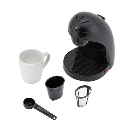 Brentwood Single-Serve Drip Coffee Maker with Ceramic Mug, Black