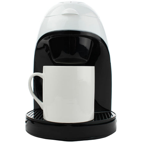 Brentwood Single-Serve Drip Coffee Maker with Ceramic Mug, White