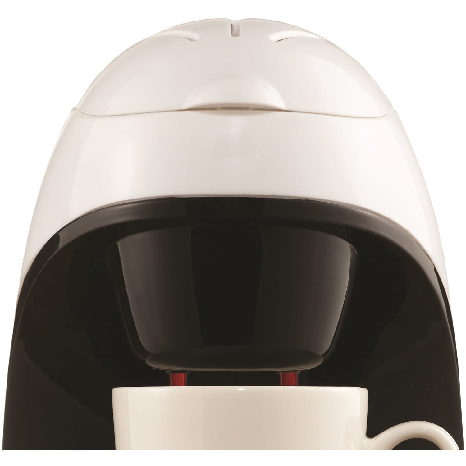 Brentwood Single-Serve Drip Coffee Maker with Ceramic Mug, White