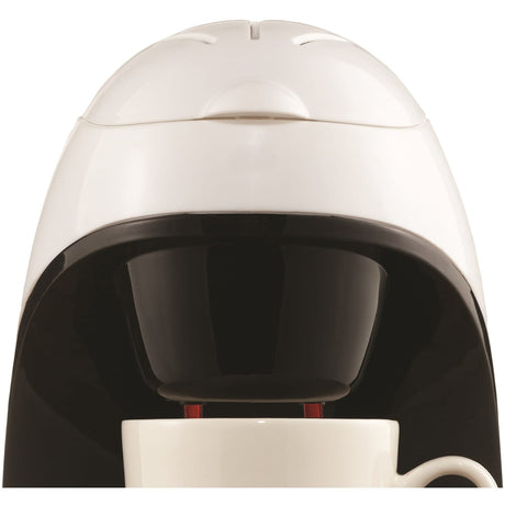 Brentwood Single-Serve Drip Coffee Maker with Ceramic Mug, White