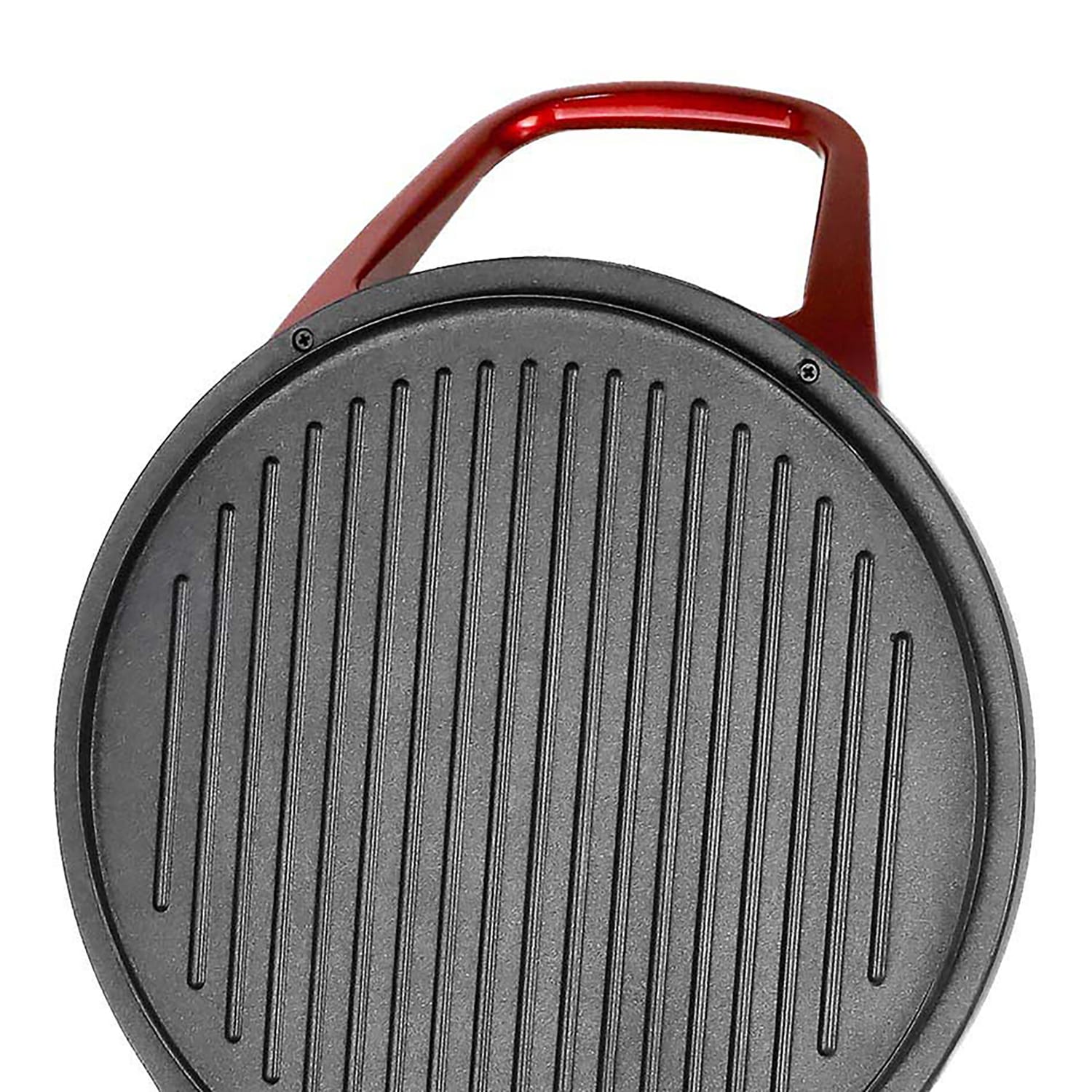 Brentwood TS-124R 1200-Watt 12-In. Non-Stick Pizza Maker and Grill with Timer, Red