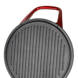 Brentwood TS-124R 1200-Watt 12-In. Non-Stick Pizza Maker and Grill with Timer, Red