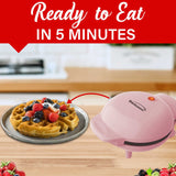 Brentwood 400-Watt 5-In. Nonstick Mini Waffle Maker, Pink