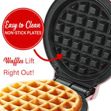 Brentwood 400-Watt 5-In. Nonstick Mini Waffle Maker, Pink