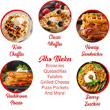 Brentwood 400-Watt 5-In. Non-Stick Mini Waffle Maker, Red