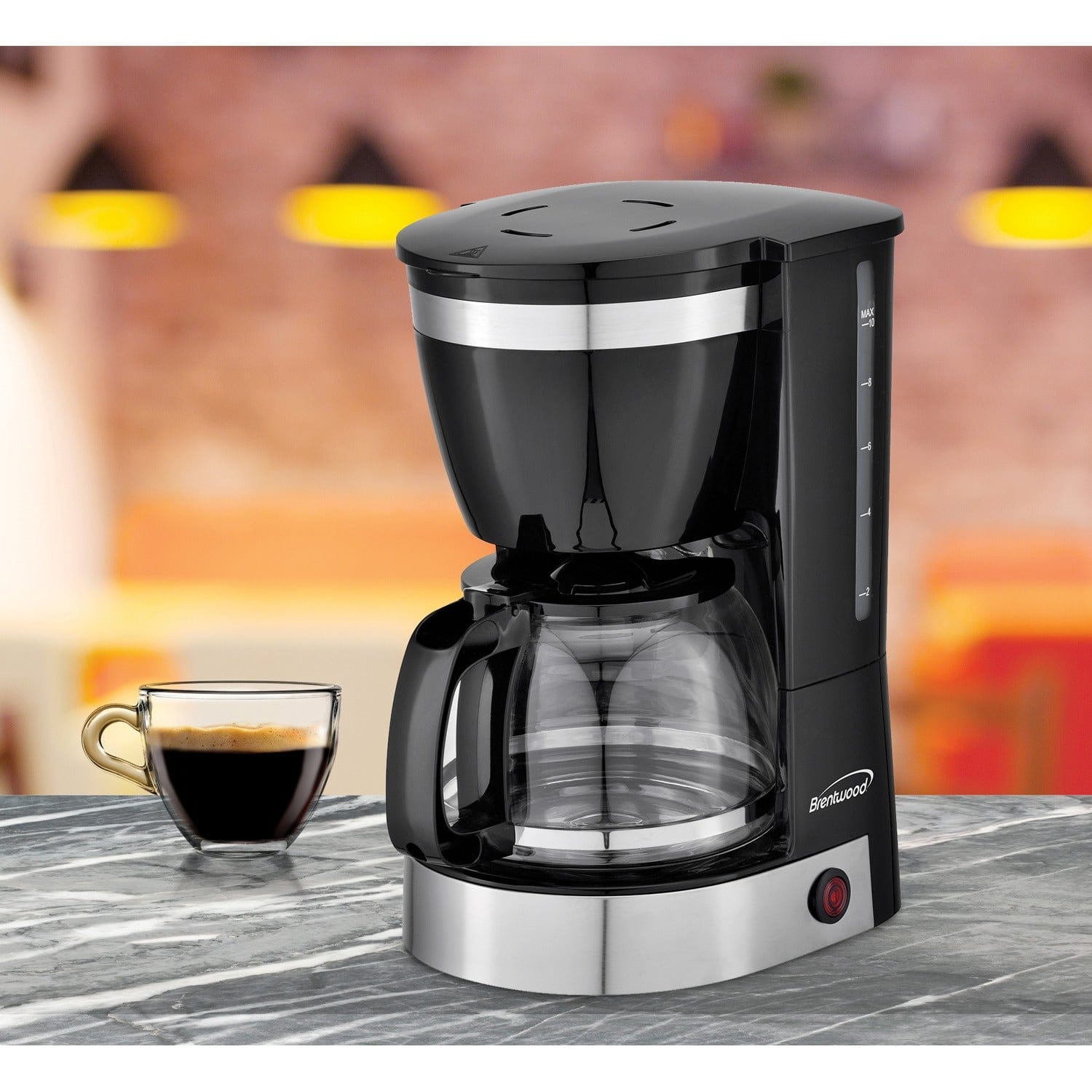 Brentwood 12-Cup Coffee Maker, Black