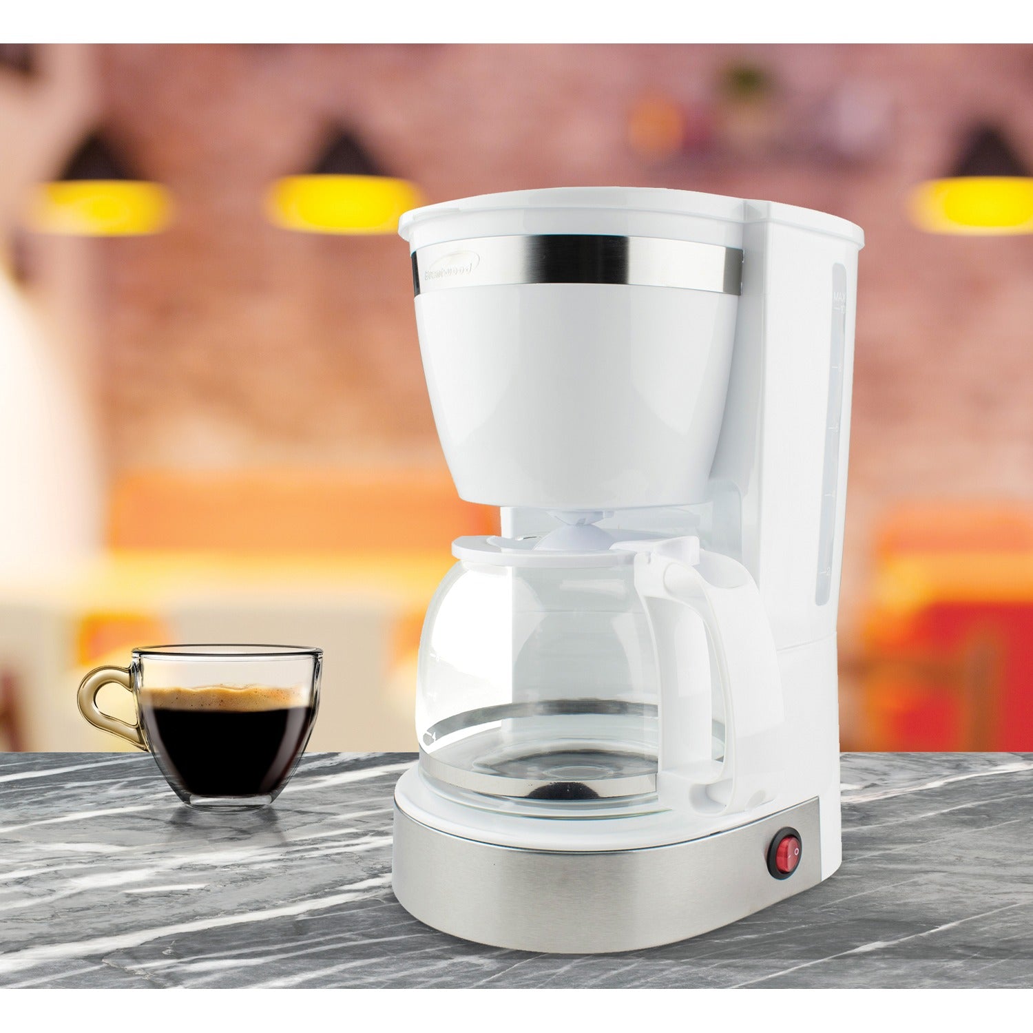 Brentwood 12-Cup Coffee Maker, White