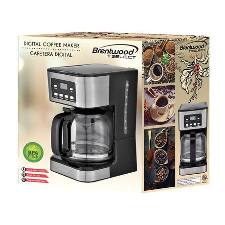 Brentwood Select 12-Cup Digital Coffee Maker