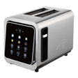 Brentwood 2-Slice 1100-Watt Touch-Screen Digital Toaster with Extra-Wide Slots, Stainless Steel